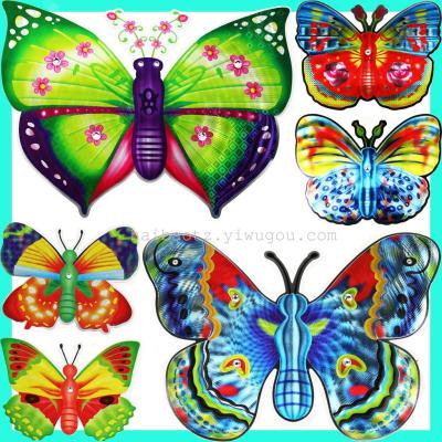 Acrylic glitter Butterfly colorful refraction waterproof Butterfly stickers wall stickers removable green decoration