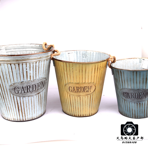 欧式仿古铁质插花筒 铁艺花盆 家居装饰摆件 插花瓶厂家整箱批发