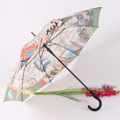 nautical chart umbrella straight umbrella long umbrella