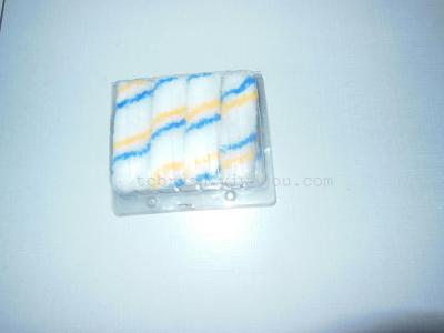 Yellow and Blue Stripe Mini Small Corner Small Hair Cover Small Thumb Paint Roller Bruch Head