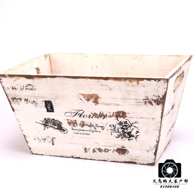 Ou shi woodiness does old long expressions using flowerpot handicraft to place a piece