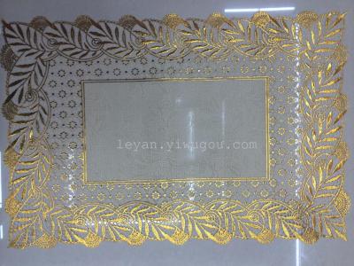 Gilding Placemat PVC Gold Stamping Mat 38 * 55cm Placemat Various Sizes Placemat Supply Complete