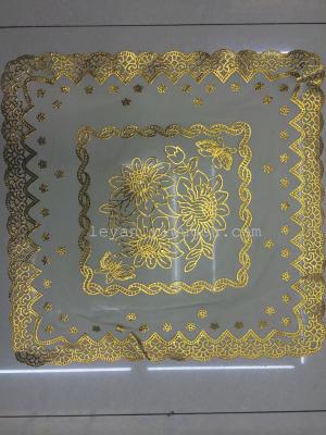 Gilding Placemat PVC Gold Stamping Mat 50 * 50cm Placemat Various Sizes Placemat Supply Complete