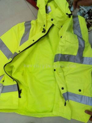 Reflective reflective windbreaker jacket raincoat 13566796576