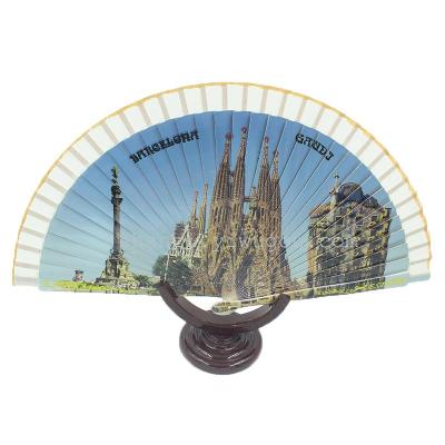 Spain fan thermal transfer color fan, supports customization.