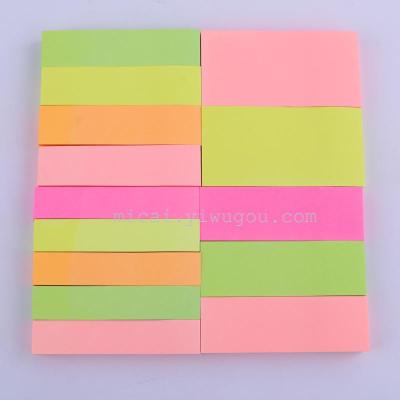Color Fluorescent Strip Sticky Notes  Notes MC-9803