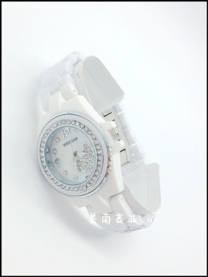 Business casual Womens ceramic white fashion trend girl waterproof wholesale watches wholesale retail