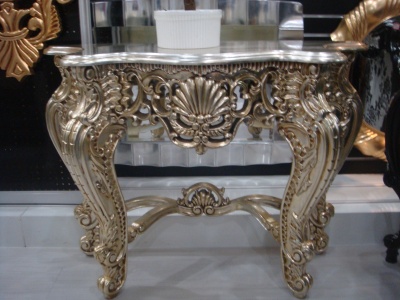 Continental European classical solid wood PU PU porch table Dresser aisle porch table table