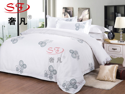 Zheng hao hotel four - piece bedding personalized hotel bed sheets and bed cases manufacturers direct sales