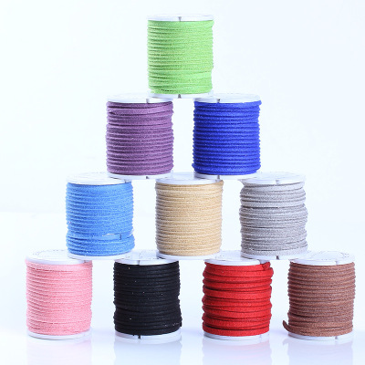 Korea wool braided rope Korea cashmere imitation leather cord wire Korea velvet suede cord