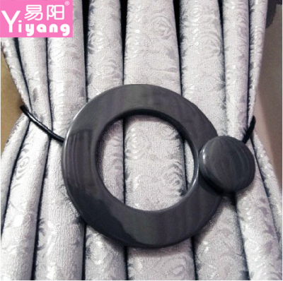 Yi Yang factory explosions European resin ring magnetic Curtain ring leather strap resin buckle size button