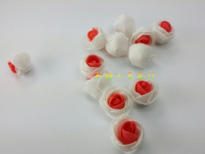 Artificial flower PE flower bubbles bicolor rose flower-color flower wreath wedding candy boxes accessories