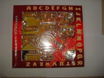 Stainless steel cookie cutter with 26 letters