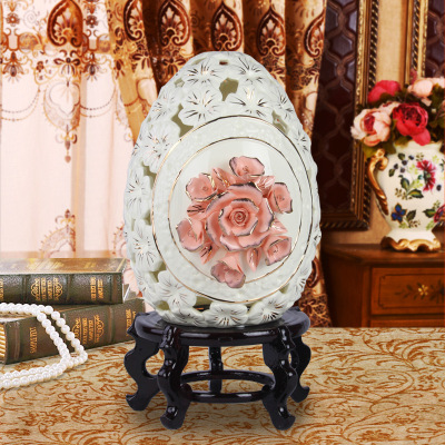 Gao Bo Decorated Home  Modern living room decoration decoration pottery ceramic pinch the flower egg ornaments