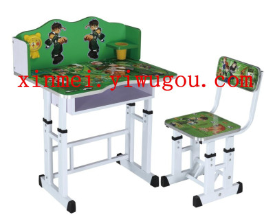  manufacturers selling beautiful cartoon can be raised and lowered family-type children's desk and Chair desk