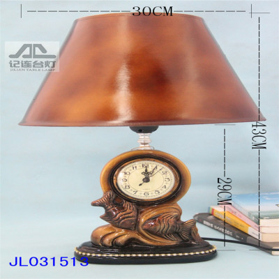 the creative home desk lamp Chinese ceramics with clock table lamp 24 from the batch