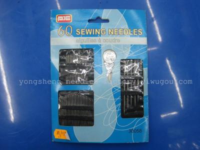 Yongsheng foreign trade 60 pieces of hand sewing needles cards exported to Europe, the standard OEM