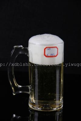 Beer glass a straight glass mug