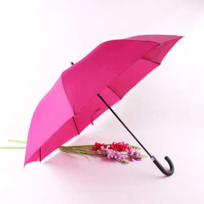 High-grade straight umbrella boutique gift umbrella windbreak fiber straight umbrella women advertising umbrella 