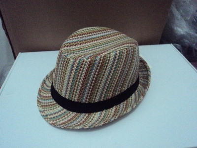 Colorful Striped Papyrus Top Hat