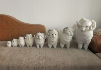 Artificial sheep size model furniture decoration decorations