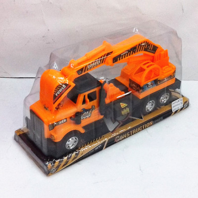 P cover inertia green plastic children's toys educational toy excavator Rotary engineering vehicle