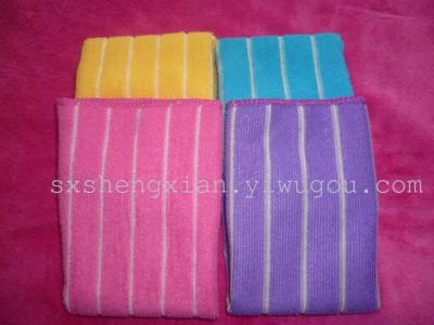 Warp knitted cleaning cloths Microfiber towel Super absorbent towel kitchen towel cloth