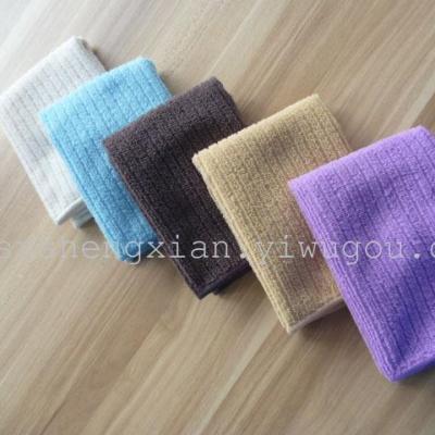 Polyester warp knit Microfiber plain towel kitchen towel ultra absorbent cleaning cloths