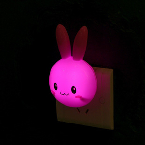Creative cartoon lamp LED Wall lamp night light long-eared rabbit baby creative energy-saving lamp Q