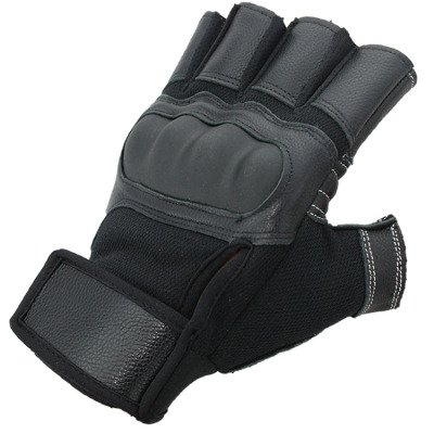 Spot wholesale outdoor sport gloves genuine leather hard shell protective gloves