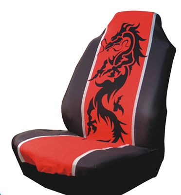 Fashion Cool Printed Single Front Seat Series Seat Cover Chinese Dragon