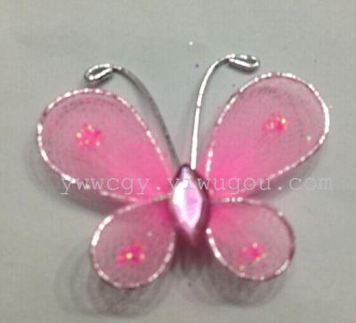Wholesale factory outlets stocking glitter pink butterfly