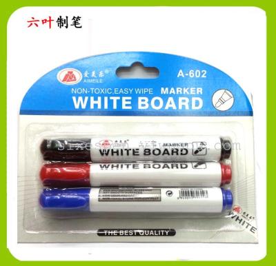 3pcs whiteboard marker pen dry eraser marker pen 