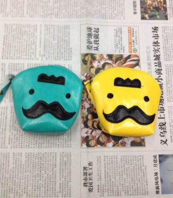 Creative Beard Clutch Coin Purse Coin Pocket Earphone Bag Coin Bag