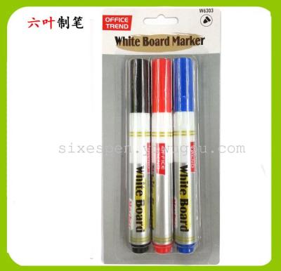 3pcs whiteboard marker pen set dry eraser marker pen 8303