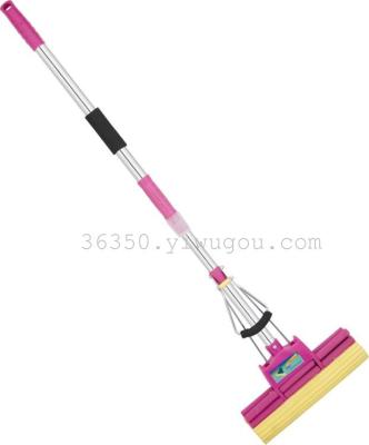 Dual rollers squeeze the water absorbent sponge sponge sponge mops mops mops stainless steel MOP