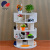 Environmental Protection Wood-Plastic Plate Four-Layer Revolving Shoe Rack Shelf Furniture Simple Shoe Cabinet JH-1430