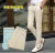 Men's straight men slim waist cotton trousers high-end men's thin feet