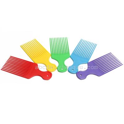 Colorful hair comb comb comb comb forks inserted