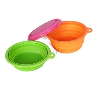 Folding Dog outdoor travel dog bowl Bowl molds for pets ' Bowl small bowl of dog food dog supplies