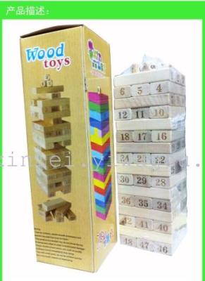 The wooden toys, dream stacked layers , puzzle type of building blocks