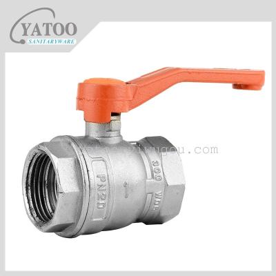 Zinc alloy handle brass ball valve polishing plating