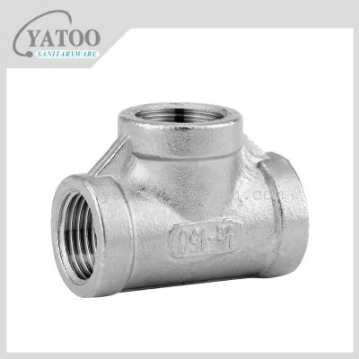 Stainless steel tooth three-way steel three way valve fittings threaded