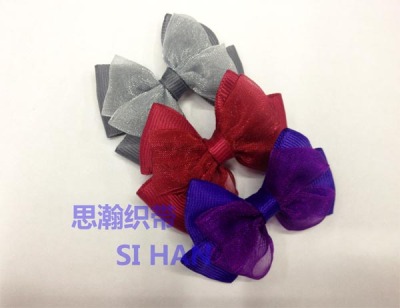 New bow can be custom multi-color multi-specification bow rib waist bow bow headdress socks bow