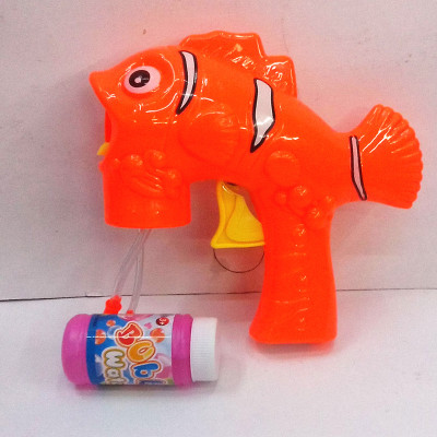OPP bags of plastic educational toys children's toys inertia of solid-colored clown fish to suck bubble gun