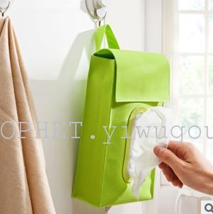 Creative Oxford cloth towel hanging bag with hang-hung wall tissue box tray