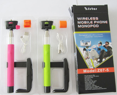 Mobile camera selfie stick z07-5 universal wireless built - in bluetooth remote control handheld selfie stick
