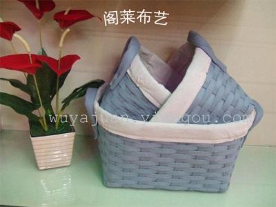 Home fashion pure hand woven three sets of storage basket TX-3004 series