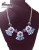 Europe and the latest fashion jewelry big beads and gold orchid diamond necklace