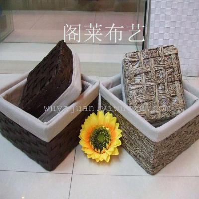 Court Lai pure hand woven storage box ZF-2003 three sets of series